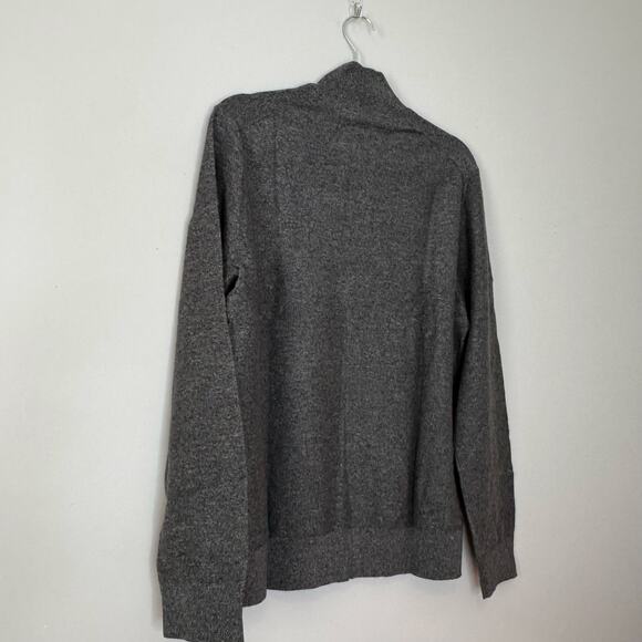 Red Ale by Alesbury Henley Mock Neck Pullover Sweater Gray Cotton Men M NWT - Picture 5 of 9